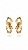 Gold-Plated Sculptural Earrings