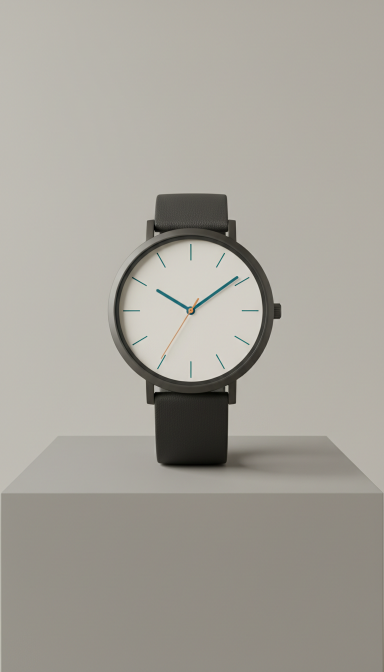 Urban Charcoal minimalist watch